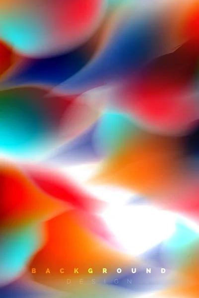 Holographische Lackexplosion Design, fließende Farben fließen, bunte Sturm. Flüssiges Mischen von Farben Bewegungskonzept, trendige abstrakte Hintergrund-Layout-Vorlage für Unternehmenspräsentation, App-Tapete Banner — Stockvektor