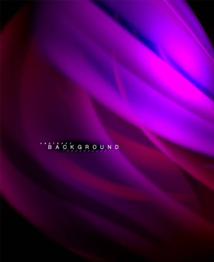 Neon holografik sıvı renkli dalga web, duvar kağıdı, desen, doku ve arka plan için