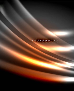 Neon parlayan techno hatları, yüksek teknoloji fütüristik arka plan şablonu kare şekilleri ile