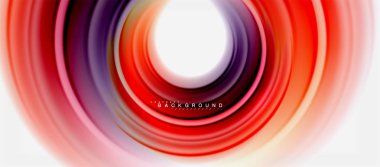 Gökkuşağı sıvı renkli arka plan - girdap ve daireler, bükülmüş sıvı renkler, renkli mermer veya plastik dalgalı doku zemin, çok renkli şablonu için iş veya teknoloji