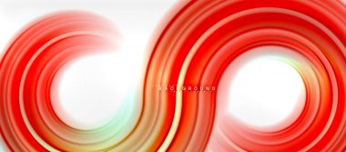 Gökkuşağı sıvı renkli arka plan - girdap ve daireler, bükülmüş sıvı renkler, renkli mermer veya plastik dalgalı doku zemin, çok renkli şablonu için iş veya teknoloji