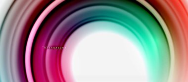 Gökkuşağı sıvı renkli arka plan - girdap ve daireler, bükülmüş sıvı renkler, renkli mermer veya plastik dalgalı doku zemin, çok renkli şablonu için iş veya teknoloji