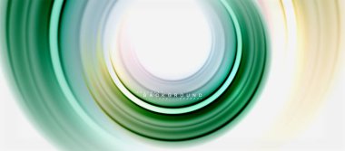 Gökkuşağı sıvı renkli arka plan - girdap ve daireler, bükülmüş sıvı renkler, renkli mermer veya plastik dalgalı doku zemin, çok renkli şablonu için iş veya teknoloji