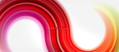 Gökkuşağı sıvı renkli arka plan - girdap ve daireler, bükülmüş sıvı renkler, renkli mermer veya plastik dalgalı doku zemin, çok renkli şablonu için iş veya teknoloji