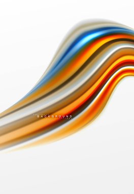 Sıvı sıvı karıştırma renkler konsepti üzerine açık gri renkli, eğri akışı, trendy soyut düzeni şablonu iş veya teknoloji sunu veya web broşür kapak için duvar kağıdı