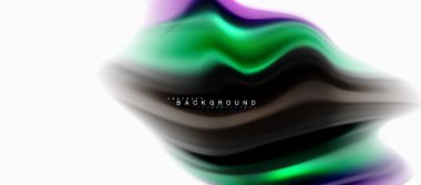 Sıvı sıvı karıştırma renkler konsepti üzerine açık gri renkli, eğri akışı, trendy soyut düzeni şablonu iş veya teknoloji sunu veya web broşür kapak için duvar kağıdı