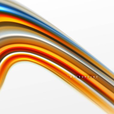 Sıvı sıvı karıştırma renkler konsepti üzerine açık gri renkli, eğri akışı, trendy soyut düzeni şablonu iş veya teknoloji sunu veya web broşür kapak için duvar kağıdı