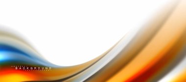 Sıvı sıvı karıştırma renkler konsepti üzerine açık gri renkli, eğri akışı, trendy soyut düzeni şablonu iş veya teknoloji sunu veya web broşür kapak için duvar kağıdı