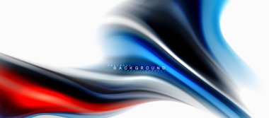 Sıvı sıvı karıştırma renkler konsepti üzerine açık gri renkli, eğri akışı, trendy soyut düzeni şablonu iş veya teknoloji sunu veya web broşür kapak için duvar kağıdı