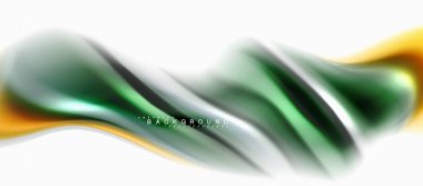 Sıvı sıvı karıştırma renkler konsepti üzerine açık gri renkli, eğri akışı, trendy soyut düzeni şablonu iş veya teknoloji sunu veya web broşür kapak için duvar kağıdı