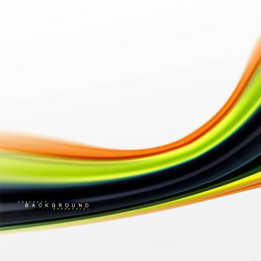 Sıvı sıvı karıştırma renkler konsepti üzerine açık gri renkli, eğri akışı, trendy soyut düzeni şablonu iş veya teknoloji sunu veya web broşür kapak için duvar kağıdı