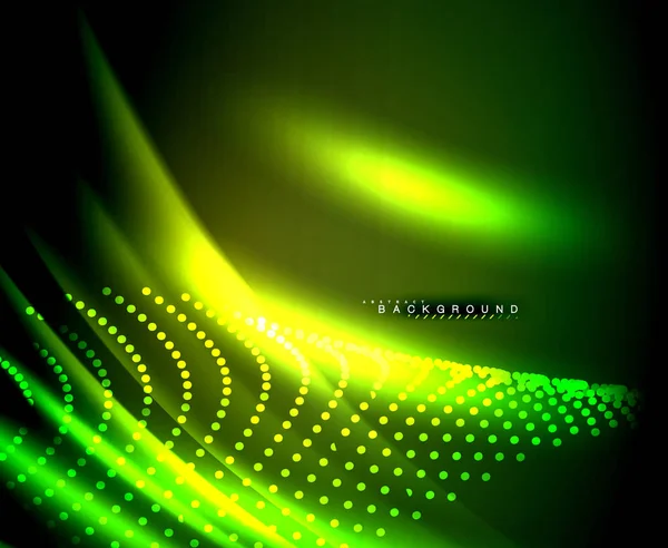 Neon parlayan techno hatları, yüksek teknoloji fütüristik arka plan şablonu kare şekilleri ile