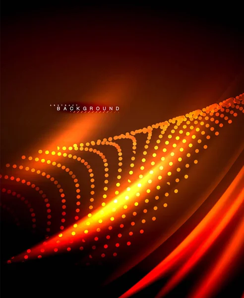 Neon parlayan techno hatları, yüksek teknoloji fütüristik arka plan şablonu kare şekilleri ile