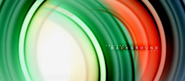 Rainbow brzdovou hadičku od barevné abstraktní pozadí - krouživými pohyby a kruhy, kroucená tekuté barvy design, barevný mramor nebo plast vlnitá textura pozadí, vícebarevné šablona pro podnikání nebo technologie — Stockový vektor