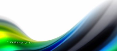 Sıvı sıvı karıştırma renkler konsepti üzerine açık gri renkli, eğri akışı, trendy soyut düzeni şablonu iş veya teknoloji sunu veya web broşür kapak için duvar kağıdı