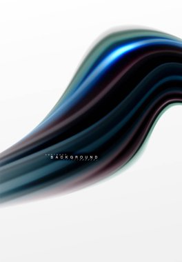 Sıvı sıvı karıştırma renkler konsepti üzerine açık gri renkli, eğri akışı, trendy soyut düzeni şablonu iş veya teknoloji sunu veya web broşür kapak için duvar kağıdı