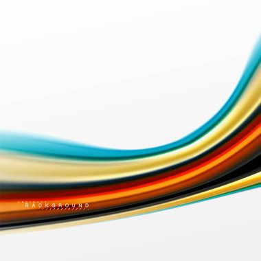 Sıvı sıvı karıştırma renkler konsepti üzerine açık gri renkli, eğri akışı, trendy soyut düzeni şablonu iş veya teknoloji sunu veya web broşür kapak için duvar kağıdı