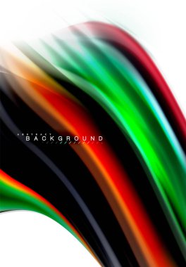 Sıvı sıvı karıştırma renkler konsepti üzerine açık gri renkli, dalga ve girdap eğrisi akışı satır, trendy soyut düzeni şablonu iş sunumu, app duvar kağıdı başlık sayfası, poster veya duvar kağıdı için