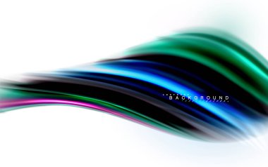 Sıvı sıvı karıştırma renkler konsepti üzerine açık gri renkli, dalga ve girdap eğrisi akışı satır, trendy soyut düzeni şablonu iş sunumu, app duvar kağıdı başlık sayfası, poster veya duvar kağıdı için