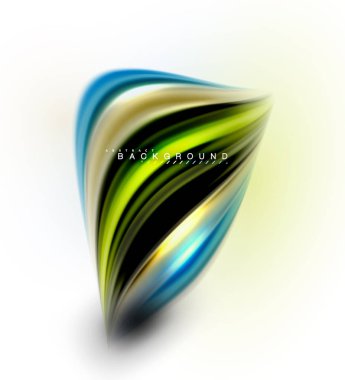 Sıvı sıvı karıştırma renkler konsepti üzerine açık gri renkli, dalga ve girdap eğrisi akışı satır, trendy soyut düzeni şablonu iş sunumu, app duvar kağıdı başlık sayfası, poster veya duvar kağıdı için