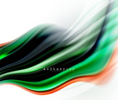 Sıvı sıvı karıştırma renkler konsepti üzerine açık gri renkli, dalga ve girdap eğrisi akışı satır, trendy soyut düzeni şablonu iş sunumu, app duvar kağıdı başlık sayfası, poster veya duvar kağıdı için