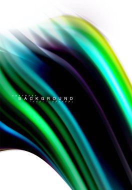 Sıvı sıvı karıştırma renkler konsepti üzerine açık gri renkli, dalga ve girdap eğrisi akışı satır, trendy soyut düzeni şablonu iş sunumu, app duvar kağıdı başlık sayfası, poster veya duvar kağıdı için