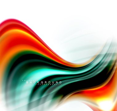 Sıvı sıvı karıştırma renkler konsepti üzerine açık gri renkli, dalga ve girdap eğrisi akışı satır, trendy soyut düzeni şablonu iş sunumu, app duvar kağıdı başlık sayfası, poster veya duvar kağıdı için