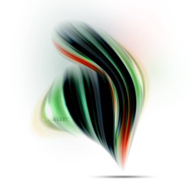 Sıvı sıvı karıştırma renkler konsepti üzerine açık gri renkli, dalga ve girdap eğrisi akışı satır, trendy soyut düzeni şablonu iş sunumu, app duvar kağıdı başlık sayfası, poster veya duvar kağıdı için