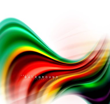 Sıvı sıvı karıştırma renkler konsepti üzerine açık gri renkli, dalga ve girdap eğrisi akışı satır, trendy soyut düzeni şablonu iş sunumu, app duvar kağıdı başlık sayfası, poster veya duvar kağıdı için