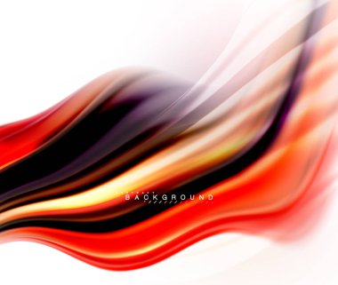 Sıvı sıvı karıştırma renkler konsepti üzerine açık gri renkli, dalga ve girdap eğrisi akışı satır, trendy soyut düzeni şablonu iş sunumu, app duvar kağıdı başlık sayfası, poster veya duvar kağıdı için