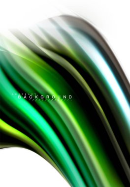 Sıvı sıvı karıştırma renkler konsepti üzerine açık gri renkli, dalga ve girdap eğrisi akışı satır, trendy soyut düzeni şablonu iş sunumu, app duvar kağıdı başlık sayfası, poster veya duvar kağıdı için