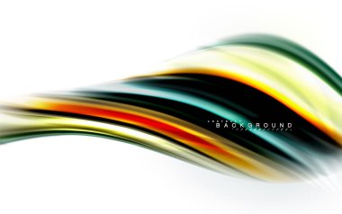 Sıvı sıvı karıştırma renkler konsepti üzerine açık gri renkli, dalga ve girdap eğrisi akışı satır, trendy soyut düzeni şablonu iş sunumu, app duvar kağıdı başlık sayfası, poster veya duvar kağıdı için