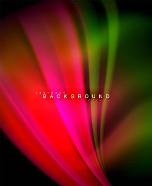 Neon holografik sıvı renkli dalga web, duvar kağıdı, desen, doku ve arka plan için