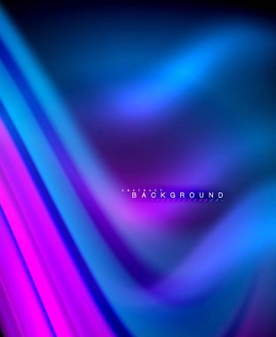 Neon holografik sıvı renkli dalga web, duvar kağıdı, desen, doku ve arka plan için