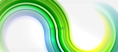 Gökkuşağı sıvı renkli arka plan - girdap ve daireler, bükülmüş sıvı renkler, renkli mermer veya plastik dalgalı doku zemin, çok renkli şablonu için iş veya teknoloji