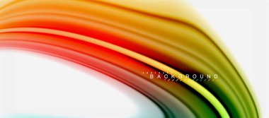 Gökkuşağı sıvı renk arka plan Bükülü sıvı tasarım, renkli mermer veya plastik dalgalı doku zemin, çok renkli şablonu için iş veya teknoloji sunu veya web broşür kapak