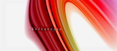 Gökkuşağı sıvı renk arka plan Bükülü sıvı tasarım, renkli mermer veya plastik dalgalı doku zemin, çok renkli şablonu için iş veya teknoloji sunu veya web broşür kapak