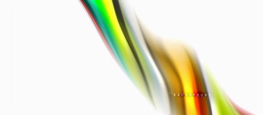 Sıvı sıvı karıştırma renkler konsepti üzerine açık gri renkli, eğri akışı, trendy soyut düzeni şablonu iş veya teknoloji sunu veya web broşür kapak için duvar kağıdı