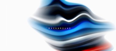 Sıvı sıvı karıştırma renkler konsepti üzerine açık gri renkli, eğri akışı, trendy soyut düzeni şablonu iş veya teknoloji sunu veya web broşür kapak için duvar kağıdı