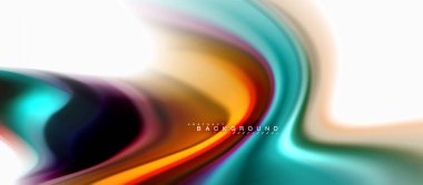 Sıvı sıvı karıştırma renkler konsepti üzerine açık gri renkli, eğri akışı, trendy soyut düzeni şablonu iş veya teknoloji sunu veya web broşür kapak için duvar kağıdı