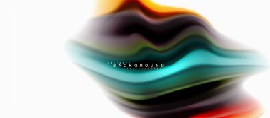 Sıvı sıvı karıştırma renkler konsepti üzerine açık gri renkli, eğri akışı, trendy soyut düzeni şablonu iş veya teknoloji sunu veya web broşür kapak için duvar kağıdı