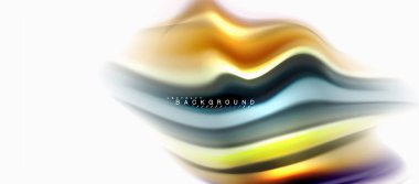 Sıvı sıvı karıştırma renkler konsepti üzerine açık gri renkli, eğri akışı, trendy soyut düzeni şablonu iş veya teknoloji sunu veya web broşür kapak için duvar kağıdı