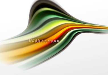 Sıvı sıvı karıştırma renkler konsepti üzerine açık gri renkli, eğri akışı, trendy soyut düzeni şablonu iş veya teknoloji sunu veya web broşür kapak için duvar kağıdı