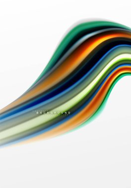 Sıvı sıvı karıştırma renkler konsepti üzerine açık gri renkli, eğri akışı, trendy soyut düzeni şablonu iş veya teknoloji sunu veya web broşür kapak için duvar kağıdı