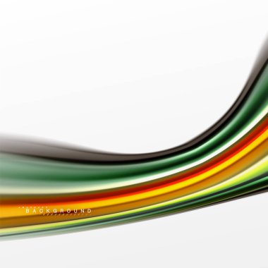 Sıvı sıvı karıştırma renkler konsepti üzerine açık gri renkli, eğri akışı, trendy soyut düzeni şablonu iş veya teknoloji sunu veya web broşür kapak için duvar kağıdı