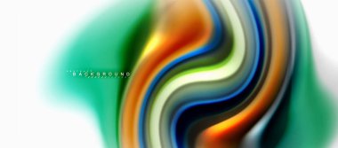 Sıvı sıvı karıştırma renkler konsepti üzerine açık gri renkli, eğri akışı, trendy soyut düzeni şablonu iş veya teknoloji sunu veya web broşür kapak için duvar kağıdı