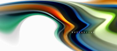 Sıvı sıvı karıştırma renkler konsepti üzerine açık gri renkli, eğri akışı, trendy soyut düzeni şablonu iş veya teknoloji sunu veya web broşür kapak için duvar kağıdı