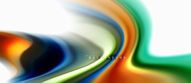 Sıvı sıvı karıştırma konsepti üzerine açık gri renkli, eğri akışı, iş veya teknoloji sunu veya web broşür kapak, duvar kağıdı için trendy soyut düzeni şablonu renkleri. Vektör çizim