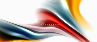 Sıvı sıvı karıştırma renkler konsepti üzerine açık gri renkli, eğri akışı, trendy soyut düzeni şablonu iş veya teknoloji sunu veya web broşür kapak için duvar kağıdı