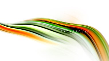 Sıvı sıvı karıştırma renkler konsepti üzerine açık gri renkli, dalga ve girdap eğrisi akışı satır, trendy soyut düzeni şablonu iş sunumu, app duvar kağıdı başlık sayfası, poster veya duvar kağıdı için